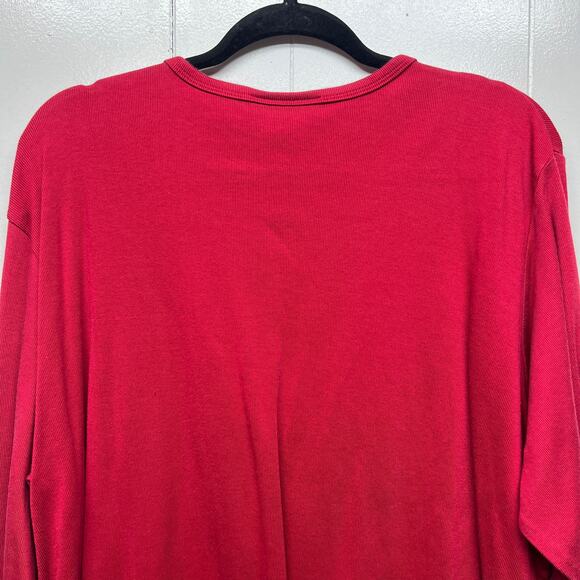 Lane Bryant Women's Red Long Sleeve Top Size 26/28 Capsule Breathable Baselayer - Picture 7 of 11